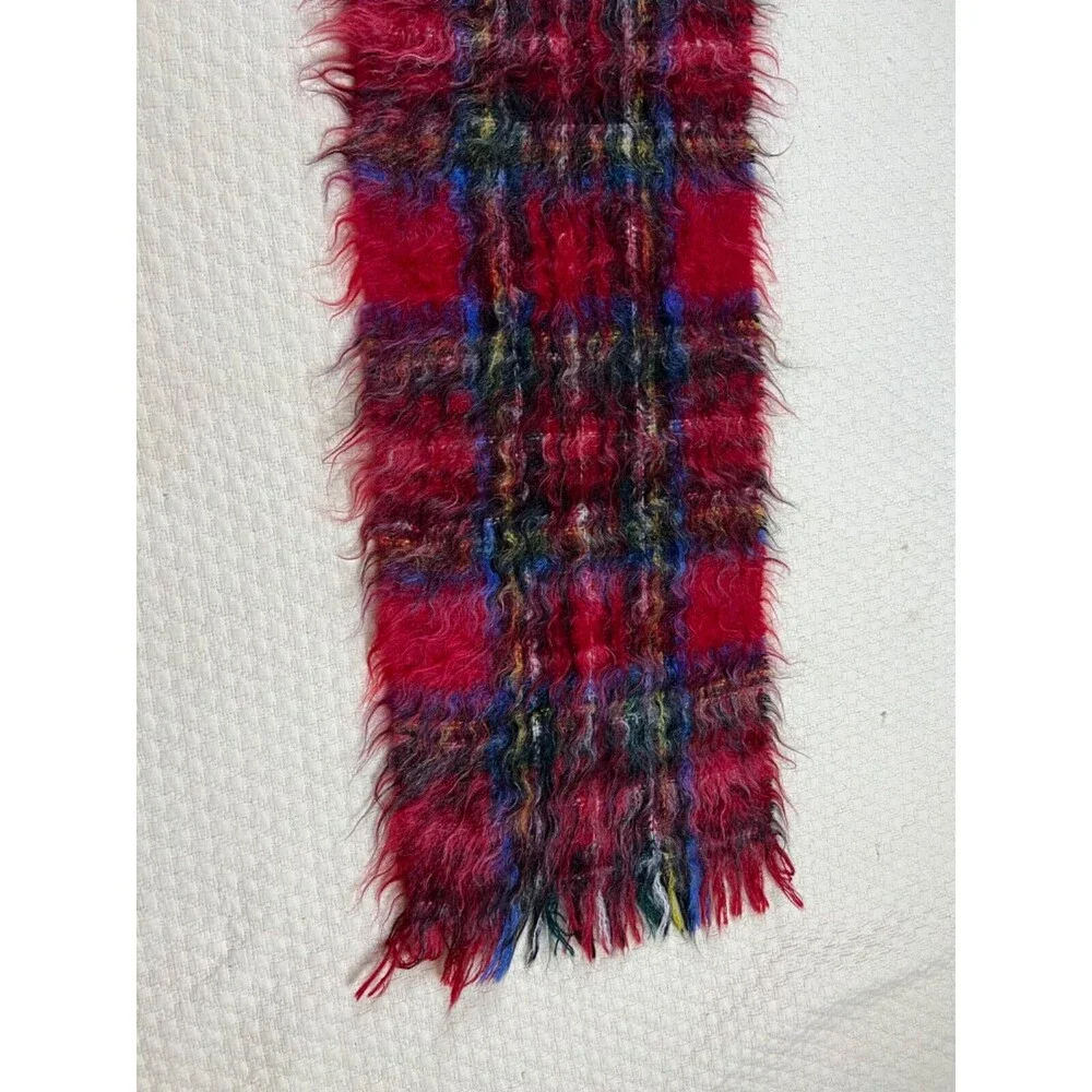 Andrew Stewart Mohair Wool Scarf Vintage Scotland 60's | Royal Stewart | 50L 12W